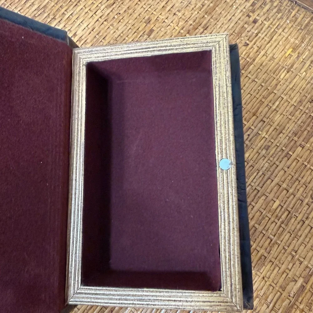 Hidden Storage Book Secret Stash Safe Box Library Core Grandmillennial Old World